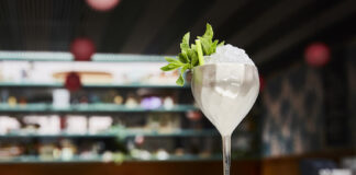 Tequila julep cocktail