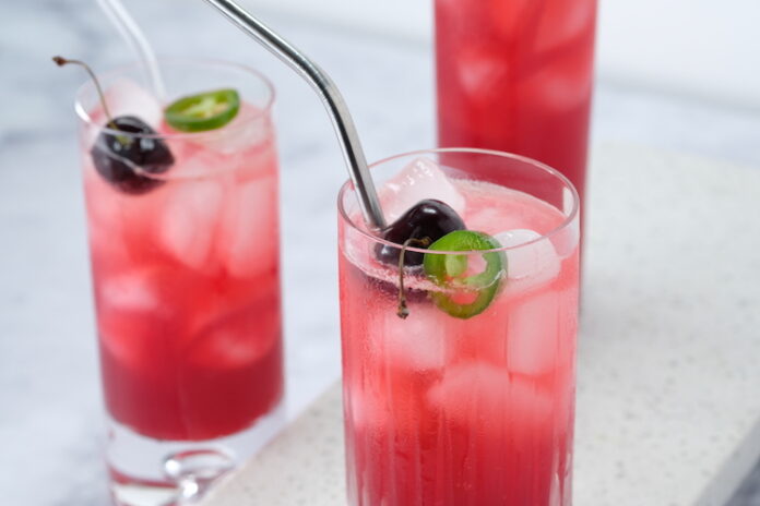 Cherry Smash cocktail