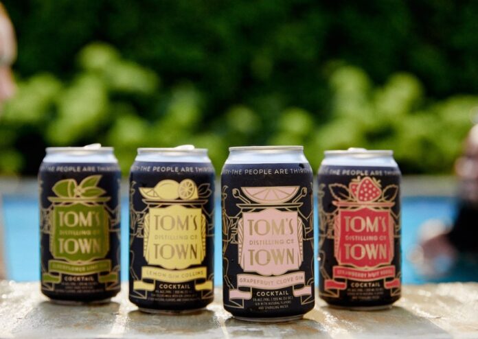 Toms Town Canned Cocktails rtd rtds cocktail tom's