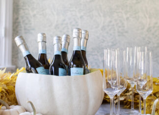 Pump Up Your Holiday Presentation With A Gourd-eous DIY Ice Bucket La Marca DIY pumpkin ice bucket