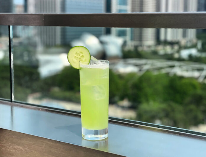 Bored At Steins zero-proof cocktail at Cindy's in Chicago.