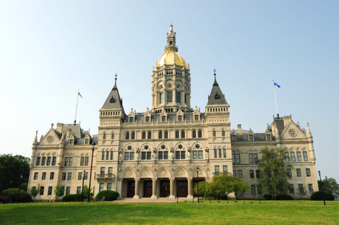 Hartford capitol building and public park