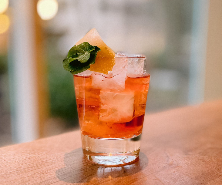 Cherry Blossom Spritz cocktail