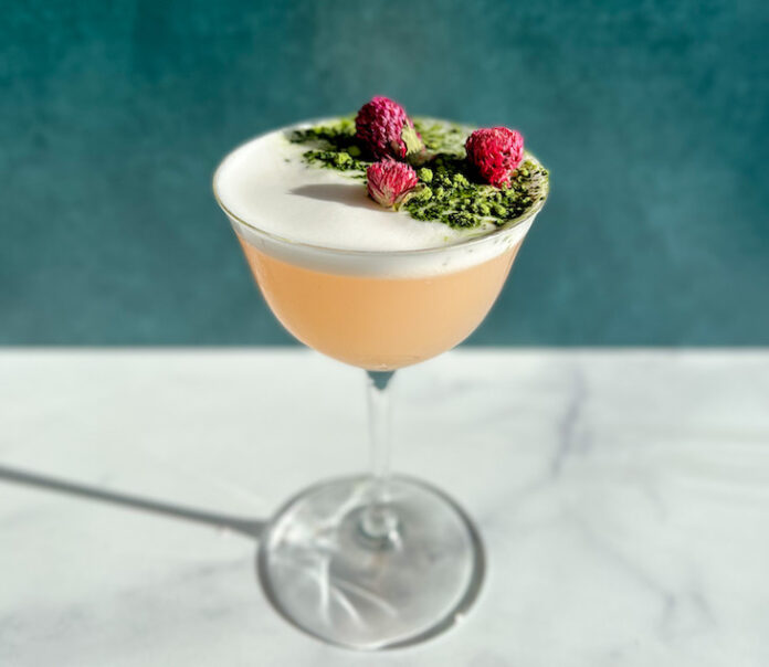 Cherry Blossom Sour cocktail