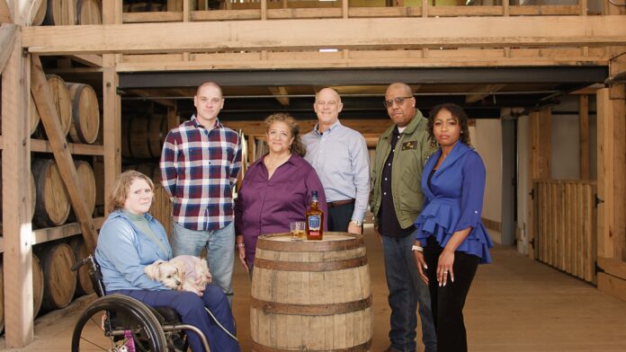 The Evan Williams 2023 American-Made Heroes veterans small batch