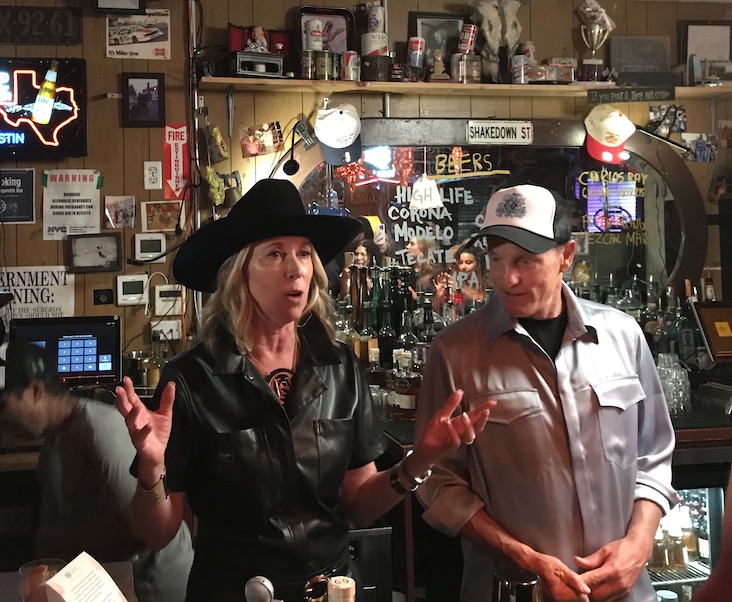 Holistic Spirits Co. cofounders Amy Holmwood and Woody Harrelson