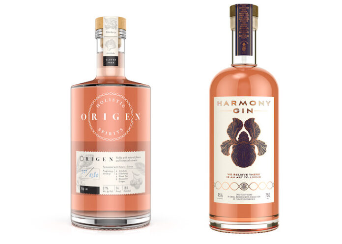 Origen specialty vodka and Harmony Gin