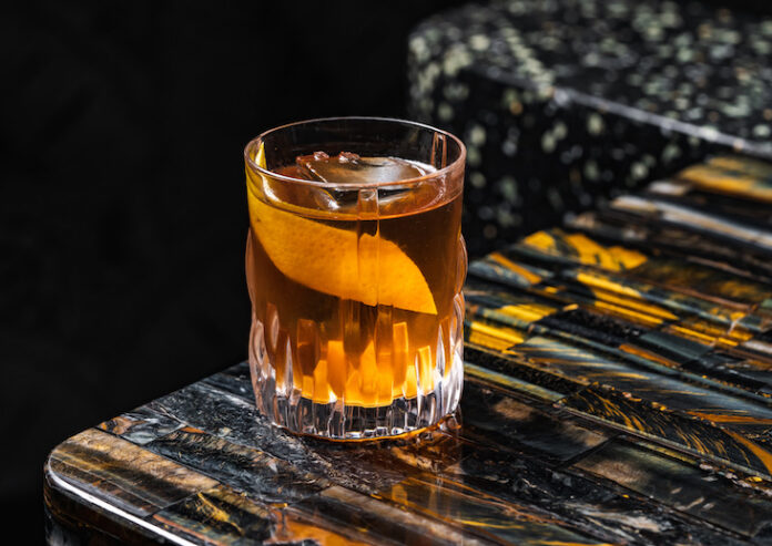 Waygu Old Fashioned cocktail