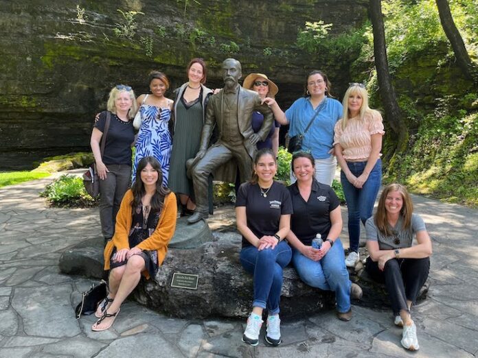 women visiting the Jack Daniel Distillery