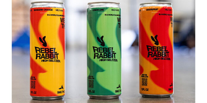 Rebel Rabbit cannabis seltzers.