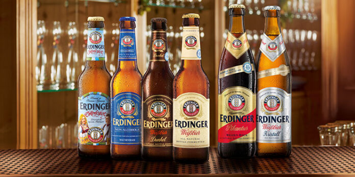 Erdinger beers.