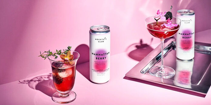 Mocktail Club Manhattan Berry mocktail.