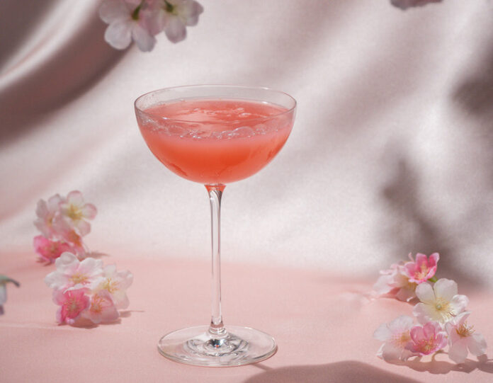 Sakura Spritz cocktail