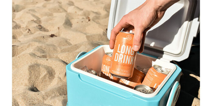 The Finnish Long Drink's new Peach flavor.