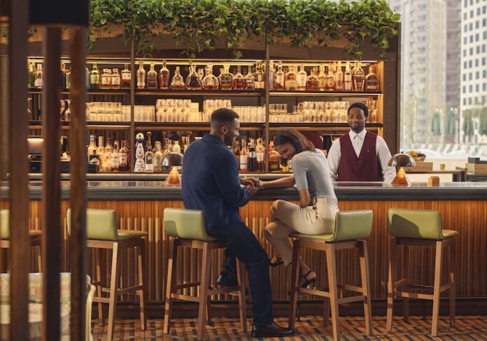 The Beaudry Room bar at Hilton's Conrad Los Angeles hotel