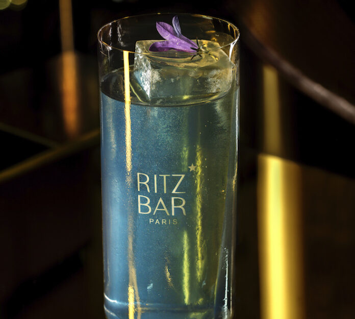 L'Or Bleu cocktail at the Ritz Paris