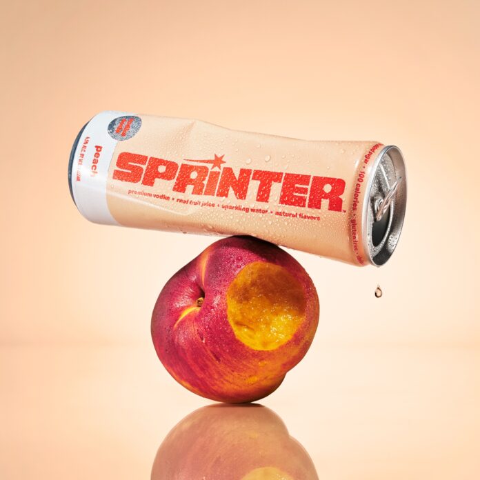 Sprinter kylie jenner peach 4 pack canned cocktail