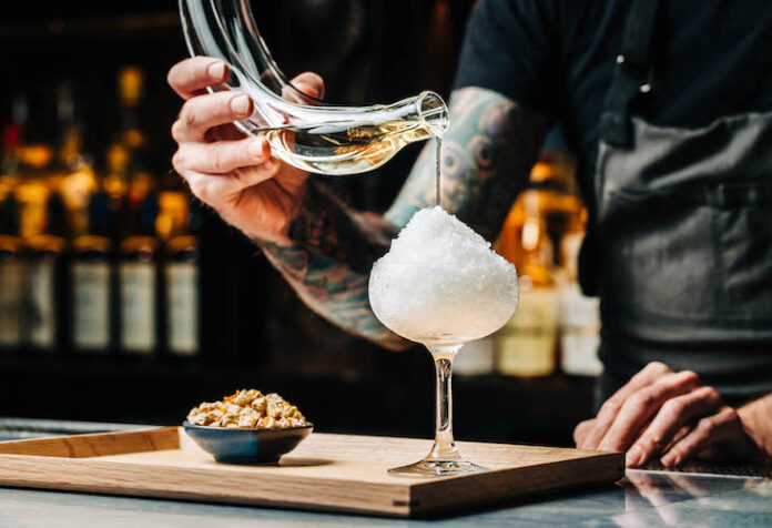 The Banana Daiquiri at The Bamboo Room in Chicago