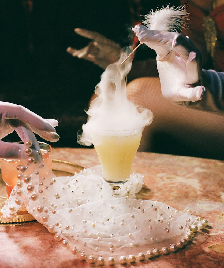 The Guavatomic cocktail at Velveteen Rabbit in Las Vegas