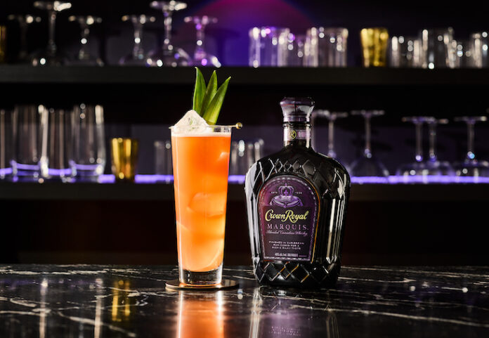 Crown Royal Marquis whisky with cocktail