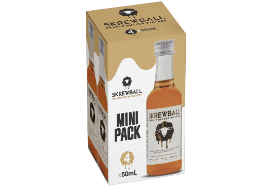 Skrewball Whiskey Unveils New 4x50ml Pack Skrewball Whiskey 4x50ml Mini Pack