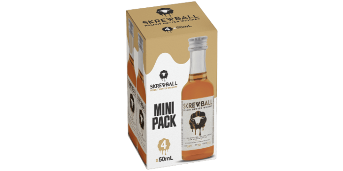 Skrewball Whiskey 4x50ml Mini Pack