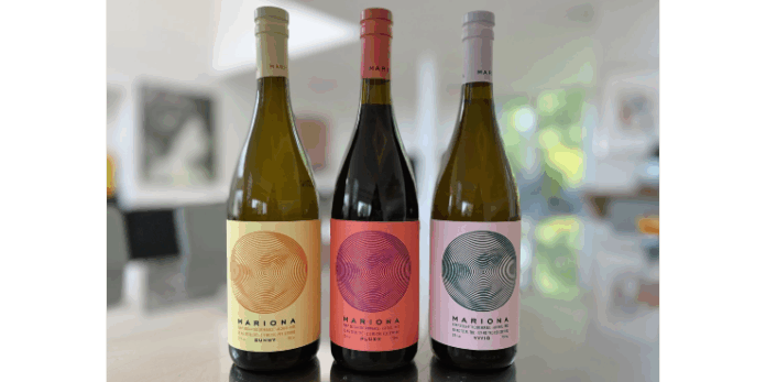 Mariona THC wine lineup.