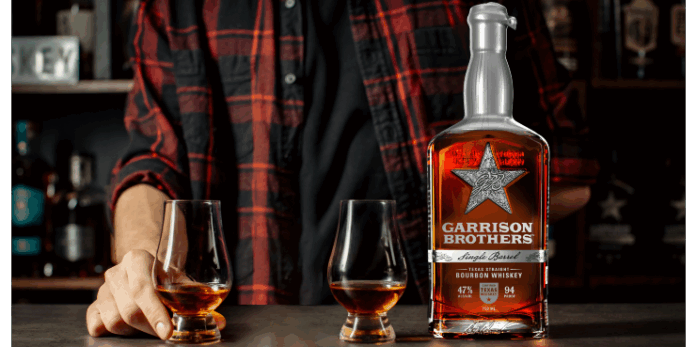 Garrison Brothers Single Barrel Bourbon Whiskey.
