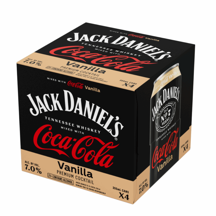 Jack Daniels Coca-Cola Vanilla_4-pack Jack & Coca-Cola Vanilla