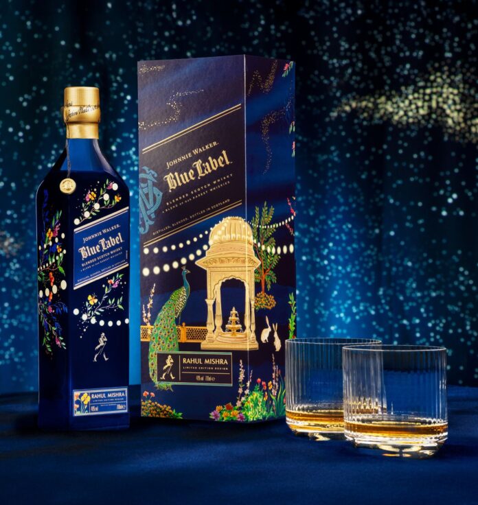 Johnnie Walker Blue Label Rahul Mishra Design single malt scotch