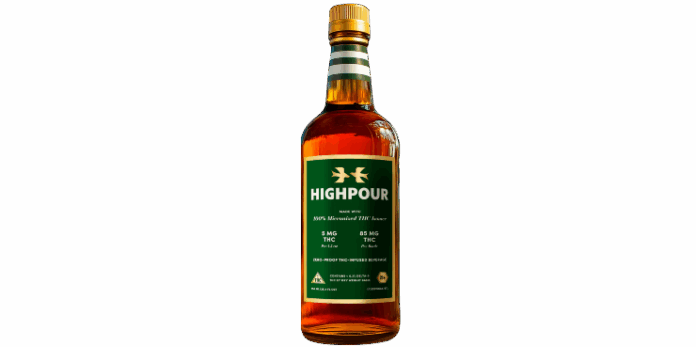 Highpour hemp-derived THC beverage.