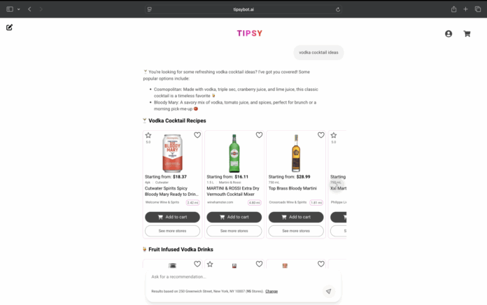 Tipsy Bot ai city hive assistant