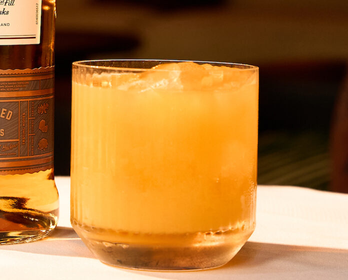 Amber Spark cocktail