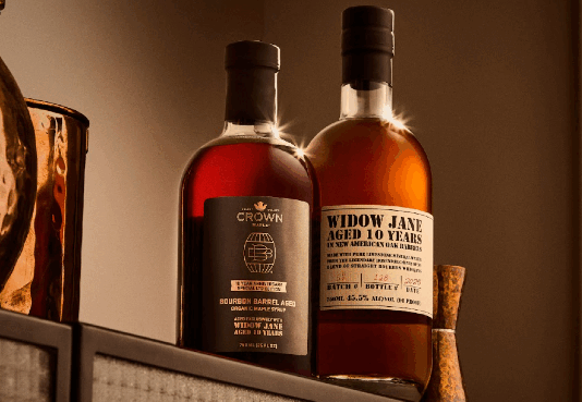 Crown Maple and Widow Jane Distillery Launch New Bourbon Crown Maple × Widow Jane 10-Year Anniversary Bourbon Barrel-Aged Maple Syrup