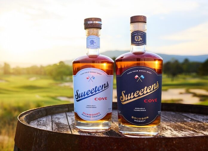 two bottled of Sweetens Cove Aged Tennessee Straight Bourbon