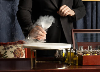 Drink Experiences: Martini Service at Bazaar Meat by José Andrés The Martini cart at Bazaar Meat by José Andrés in New Yor