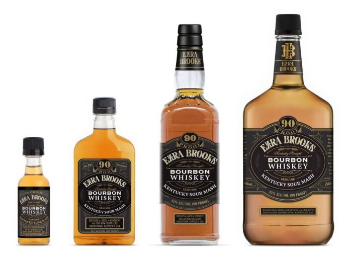 Ezra Brooks 90 bourbon whiskey