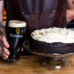 a Guinness Chocolate Cake with glass of stout