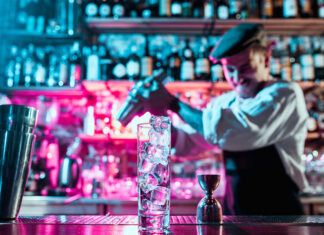 Meet The New Movers & Shakers Awards bartender shaking cocktails