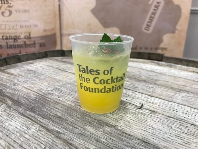 Tales of the Cocktail drink on table
