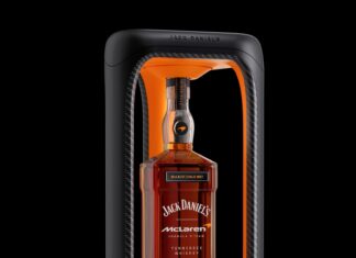 Jack Daniel’s Bottles Whiskey With McLaren Formula 1 Team Jack Daniel’s Halo MK1 Tennessee Whiskey