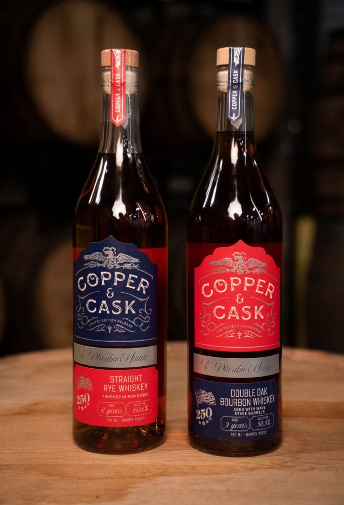 copper nd cask Boston Rum Party wave that flag bourbon whiskey