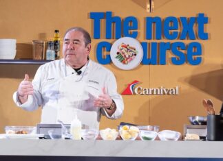 Chef Emeril Lagasse, Carnival Cruise Line's chief culinary officer.
