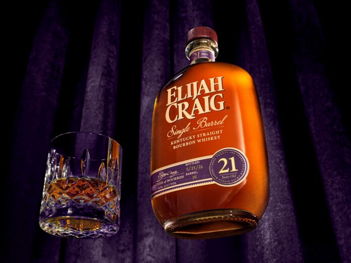 elijah craig 21 year years old single barrel bourbon heaven hill