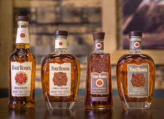 Four Roses Bourbon Bottles
