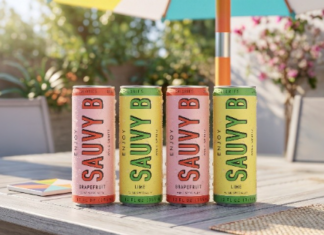 Sauvy B canned wine beverage