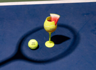 Signature Drinks Spice Up Sports the Watermelon Slice cocktail at the US Open tennis tournament.
