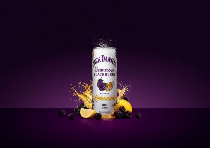Jack Daniel’s Tennessee Blackberry mixed with Lemonade