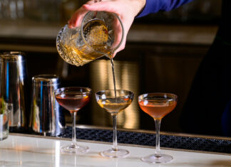 The Manhattan Project interactive cocktail program at Acqua Bistecca Estero Bay in Bonita Springs, FL.