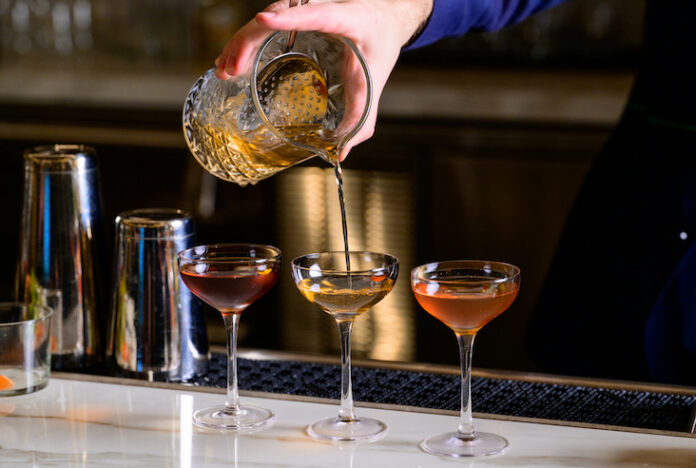 The Manhattan Project interactive cocktail program at Acqua Bistecca Estero Bay in Bonita Springs, FL.